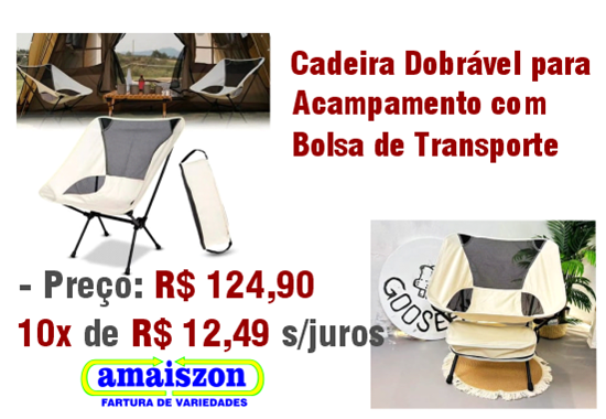 Cadeira dobrável para acampamento 2